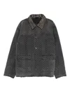 Daily Paper Patterned Pocket Jacket In Gray