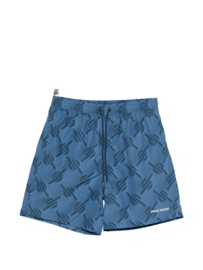 Daily Paper Mens Quiet Harbor Dotted Monogram Swim Shorts In Multi