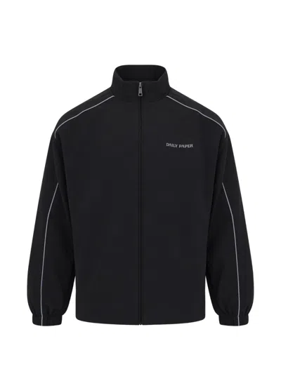 Daily Paper Piped Zip-up Jacket In Blue