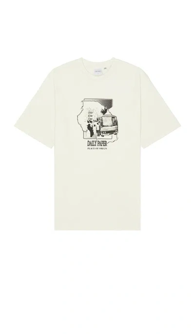 Daily Paper Place Of Origin Cotton T-shirt In Frost White