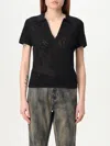 Daily Paper Polo Shirt  Woman Color Black In Black