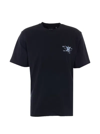 Daily Paper Printed Crew-neck T-shirt In Black