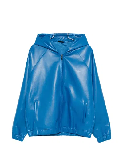 Daily Paper Pu Scuba Jacket In Blue