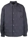 Daily Paper Quilted Logo-patch Jacket In Grau