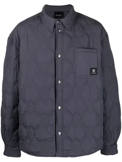 Daily Paper Quilted Logo-patch Jacket In Grau