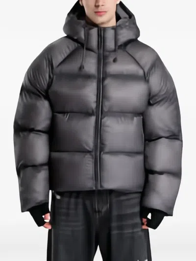 Daily Paper Raglan Dias Padded Jacket In Black