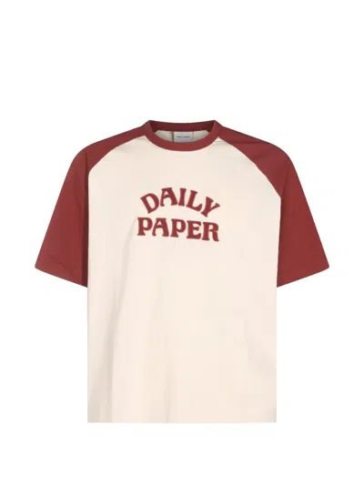 Daily Paper Raglan-sleeve Logo-print T-shirt In Neutral