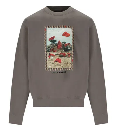 Daily Paper Rashad Taupe Sweatshirt In Brown