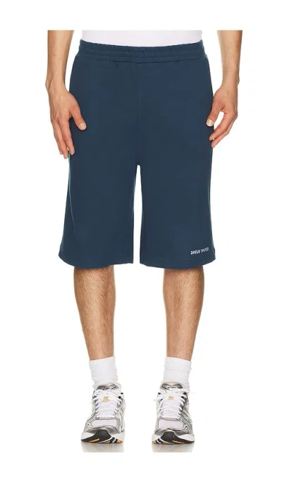 Daily Paper Relaxed Dias Jersey Shorts In Blue