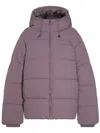 Daily Paper Purple Nylon Down Jacket In Grey