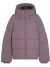 Daily Paper Purple Nylon Down Jacket In Grigio