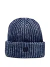 Daily Paper Ribbed Beanie Hat In Blue
