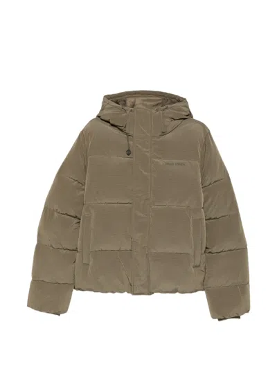 Daily Paper Ripstop Hooded Puffer Jacket In Green