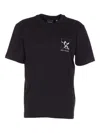 Daily Paper Shadow Grid Print T-shirt In Black