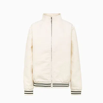 Daily Paper Shakir Boucle Bomber Jacket In White