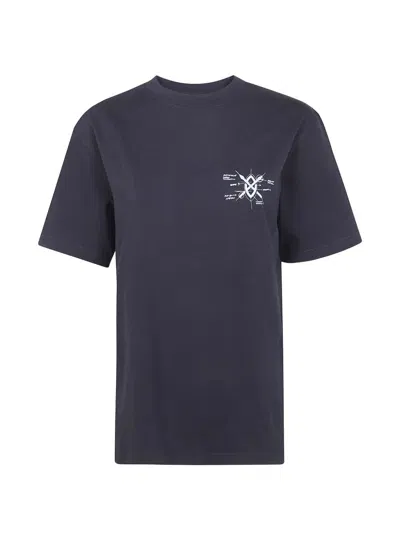 Daily Paper Shield "evolution" Short Sleeves Tee In Black