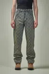 Daily Paper Shield Laser Washed Jeans In Blue