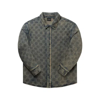 Daily Paper Shirt  Laser Shield Denim Shirt In White