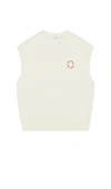 Daily Paper Slub Knit Orbit Spencer Vest In White