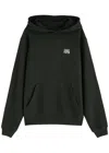 Daily Paper Smoothie Hooded Cotton Sweatshirt In Black