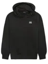 Daily Paper Smoothie Hooded Cotton Sweatshirt In Nero