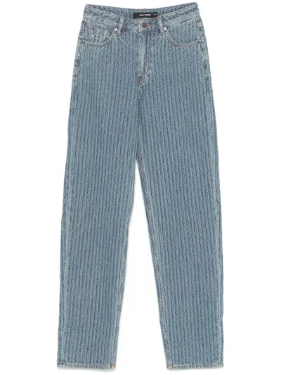 Daily Paper Straight-leg Jeans In Blue