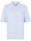 Daily Paper Striped Cotton Shirt In Blue