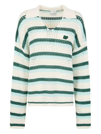 Daily Paper Striped Knitted Top In Multi