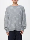 Daily Paper Tevin Monogram Grey Sweater In Gray