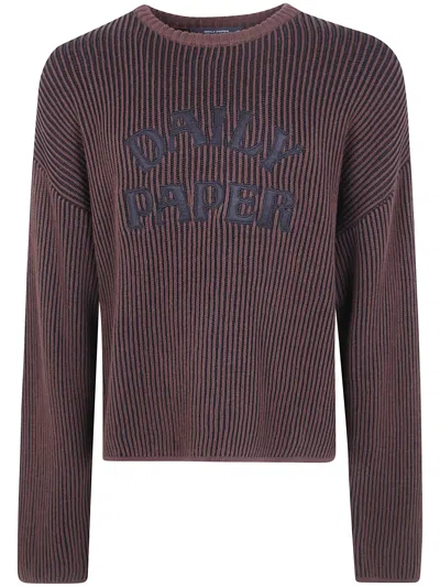 Daily Paper Dias Stacked Rib Knit Sweater In Brown
