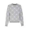 Daily Paper Tevin Monogram Grey Sweater In Gray