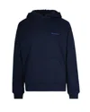 Daily Paper Candle Label Kangaroo-pocket Print Hoodie In Blue