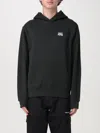 Daily Paper Smoothie Hooded Cotton Sweatshirt In Schwarz
