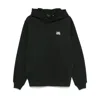 Daily Paper Smoothie Hooded Cotton Sweatshirt In Black