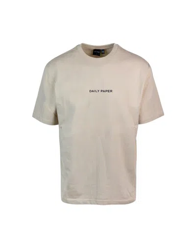 Daily Paper T-shirt Rudo Con Logo In Oxford Beige