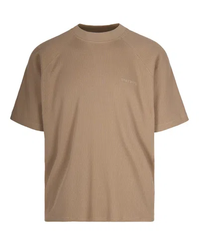 Daily Paper T-shirt Waffle Boxy Irish Cream In Brown