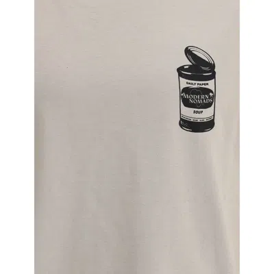 DAILY PAPER T-SHIRT WHIT MAXI PRINT