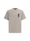 Daily Paper T-shirt Whit Maxi Print In Nacreous Clouds