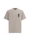 Daily Paper T-shirt Whit Maxi Print In Nacreous Clouds
