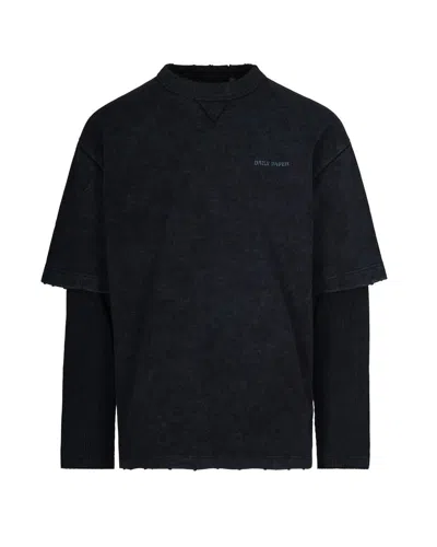 Daily Paper T-shirt A Maniche Lunghe Layered Black