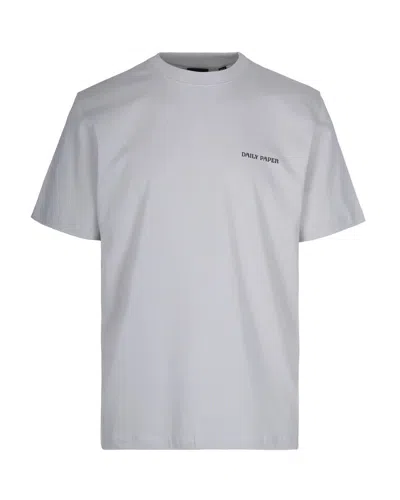 Daily Paper T-shirt Matchstick Shield Grey In Blue