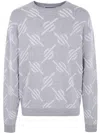 Daily Paper Tevin Monogram Grey Sweater In Gray