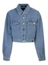 Daily Paper Giubbino Light Blue Relaxed Denim In Blue