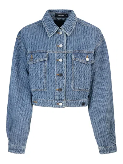 Daily Paper Giubbino Light Blue Relaxed Denim