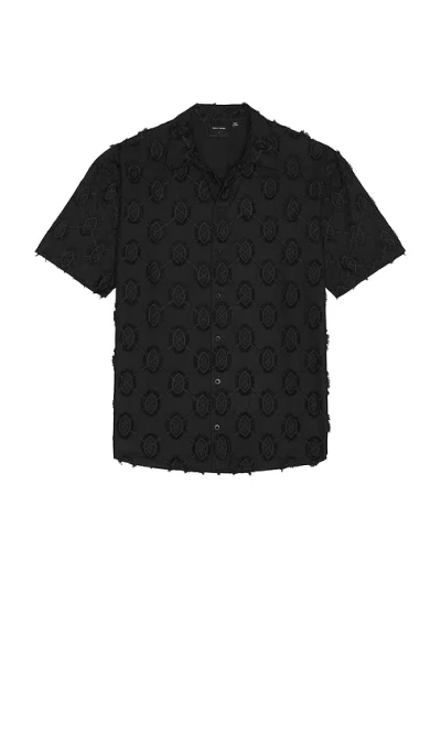 Daily Paper Trophy Shield Shirt In Black