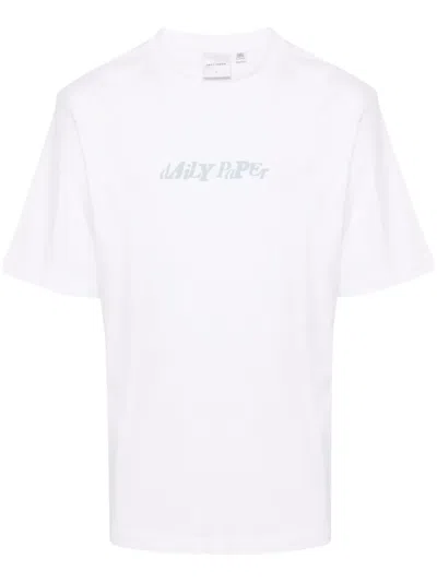 Daily Paper Unified Type Cotton T-shirt In White