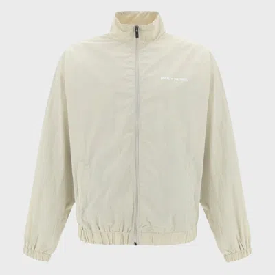 DAILY PAPER DAILY PAPER WHITE NYLON CASUAL JACKET