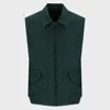 DAILY PAPER DAILY PAPER GREEN COTTON BLEND GILET