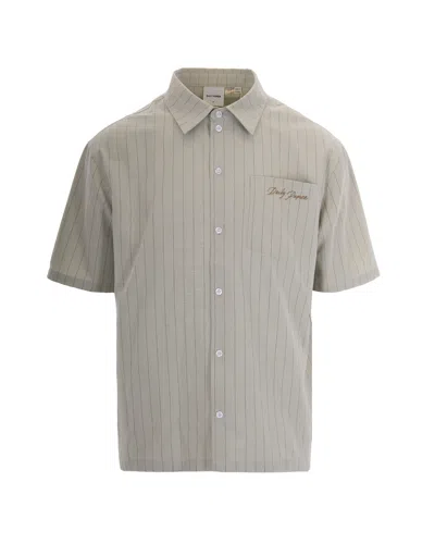Daily Paper Uomo Men's Mini Daily Button-up Shirt In Gray