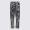 Daily Paper Uomo Trousers Blue And Green In Multi